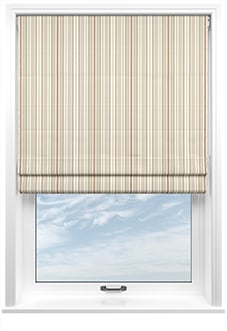 The British Stripe Co. Elizabeth, Dover No.1 - Twist&Fit Roman Blind